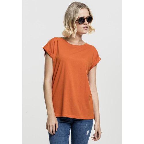 Urban Classics Ladies Extended Shoulder Tee rust orange Cene