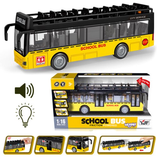 Woopie autobus s svjetlosnim zvukovima na frikcijski pogon 1:16 Slike