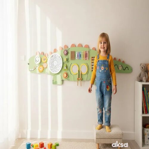 CUTE&amp;amp;COOL- Cute&amp;amp;Cool drvena igračka tabla za zid dino Slike