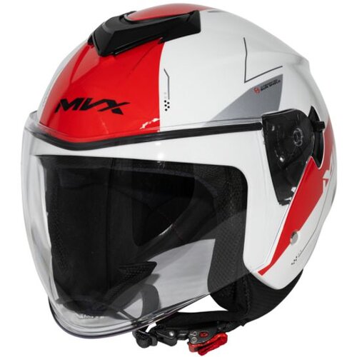  MVX 852 Jet kaciga za motor, belo-crvena, veličina S Cene