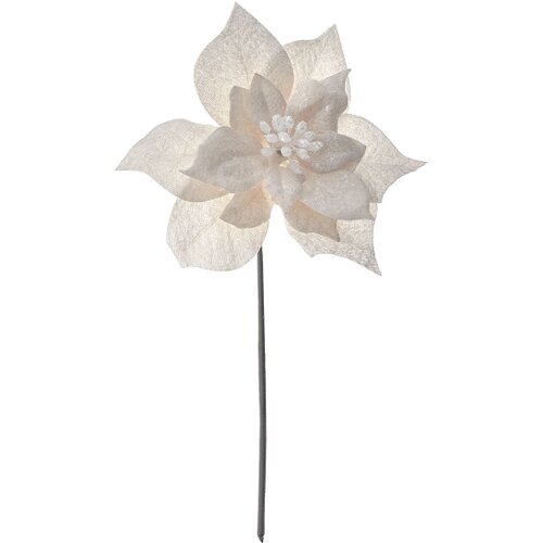  Novogodišnji cvet beli 33cm Cene