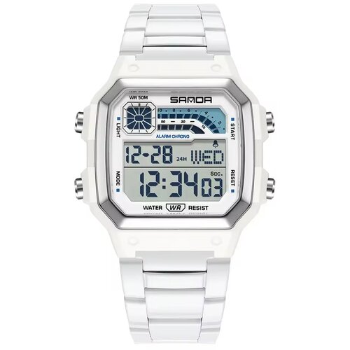 Sanda Digitalna ura BI-41799 - Bela / Srebrna Cene