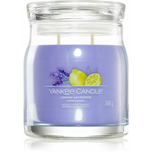 Yankee Candle Lemon Lavender dišeča sveča Signature 368 g