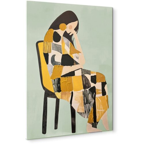 Styler Slika z ročno naslikanimi elementi 70x100 cm Penelope &amp;ndash; Slike