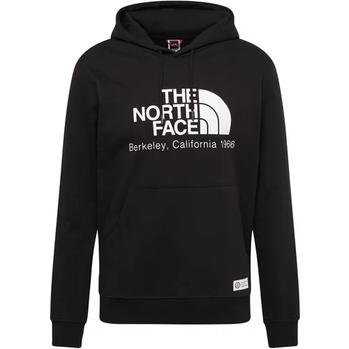 The North Face Pamučna dukserica za muškarce, boja: crna, s kapuljačom, s tiskom