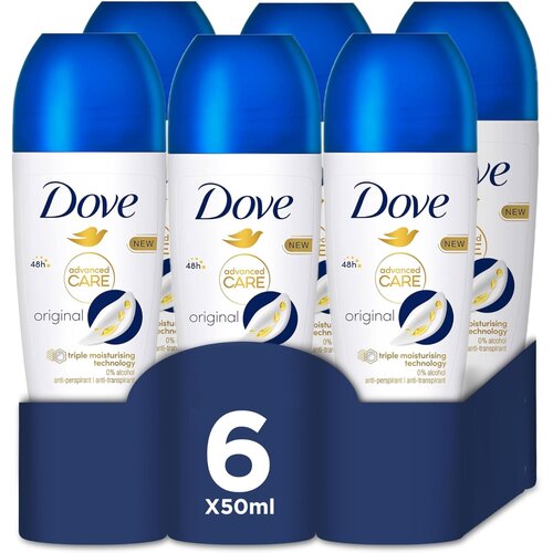 Dove Original Advanced Care Roll-on dezodorans, 6x50ml Cene