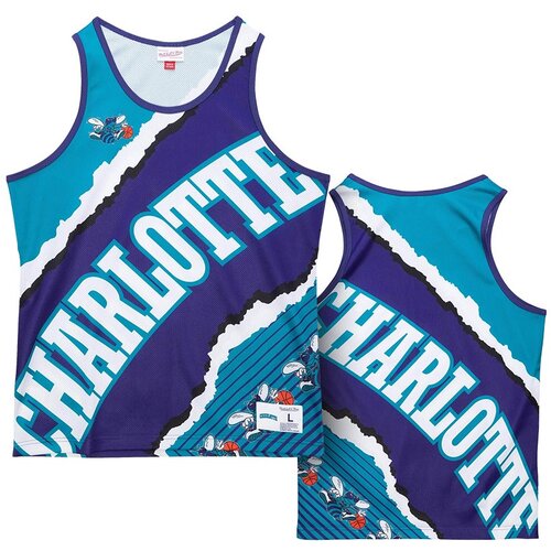 Mitchell And Ness mu&amp;scaron;ka Charlotte Hornets Jumbotron 2.0 Sublimated Tank majica Slike