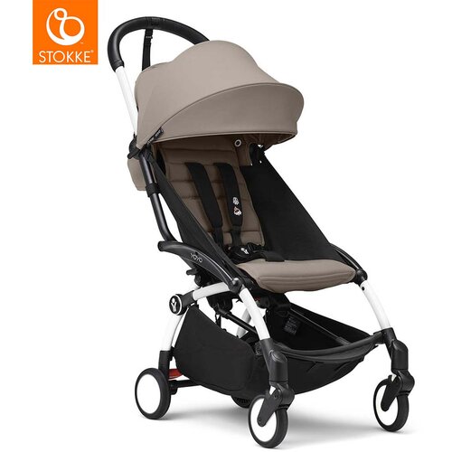 Stokke yoyo&amp;sup3; dječja kolica 6+ taupe (white frame) Slike