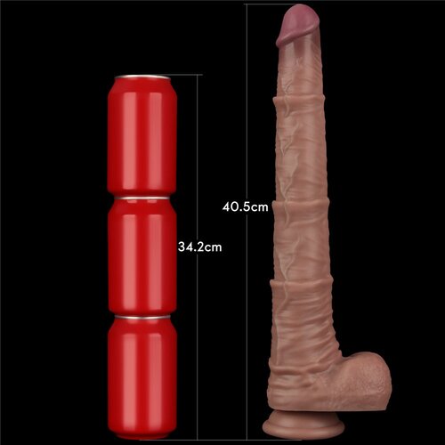 Lovetoy 2025 Dildo Lovetoy Dual Layered Bendable Xxl 40,5 Cm Slike