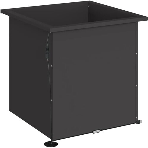  Vrtna posuda za sadnju s LED svjetlom 2 kom. Crna - Crna 50 x 50 x 48 cm 2 Slike