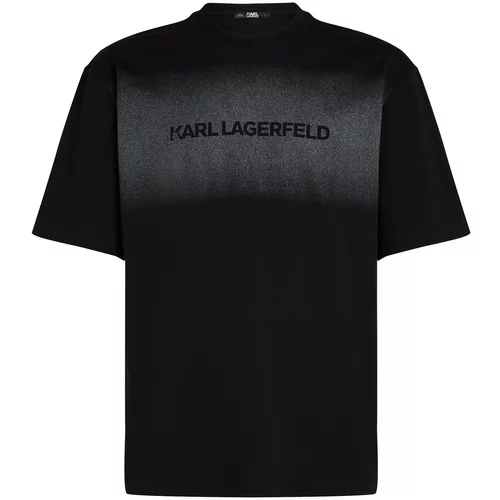 Karl Lagerfeld Majica siva / črna