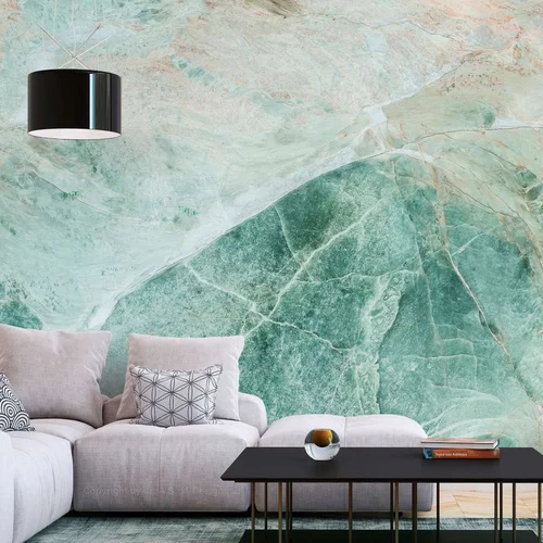 Nn Samoljepljiva foto tapeta - Turquoise Marble 245x175