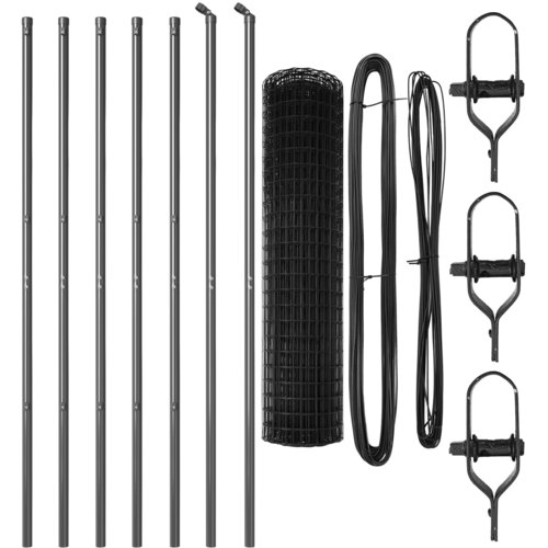 VidaXL Euro Ograda s 13 Stupova 1.2x25 m Galvanizirani Čelik Siva Slike