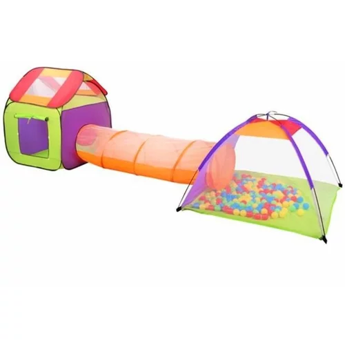  Veliki šator za djecu House + tunel + 200 loptica