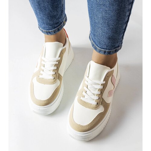 Gemre White sneakers with pink insert Plouffe Slike