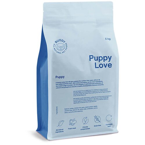 Buddy Pet Foods Puppy Love - hrana za &amp;scaron;tence sa lososom i ćuretinom (2kg, 5kg) 5kg Slike