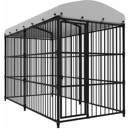 vidaXL Vanjski kavez za pse s krovom 300 x 150 x 210 cm