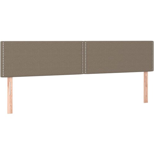  LED uzglavlje smeđesivo 200x5x78/88 cm od tkanine Slike