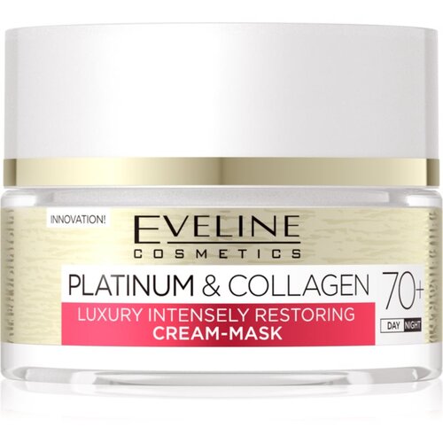 Eveline Cosmetics Platinum & Collagen obnavljajuća krema-maska 70+ 50 ml Cijene