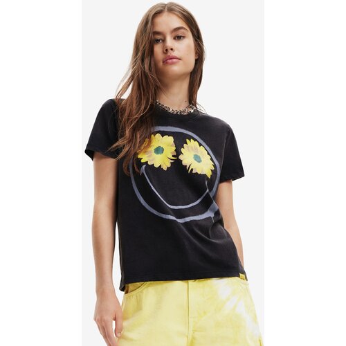 Desigual BLACK WOMAN SHORT SLEEVE T-SHIRT Cene