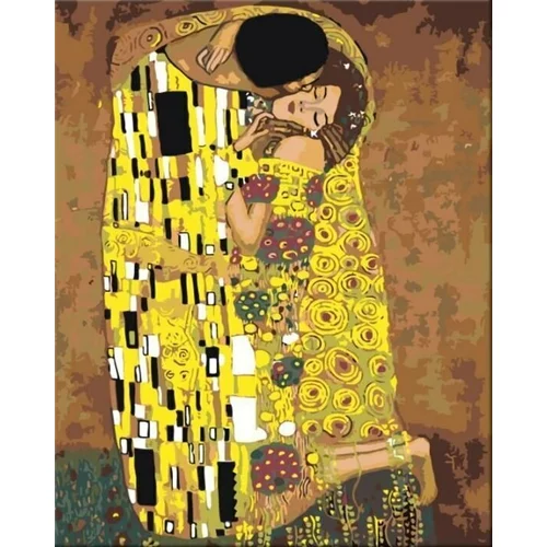 Zuty Barvanje po številkah Poljub (Gustav Klimt)