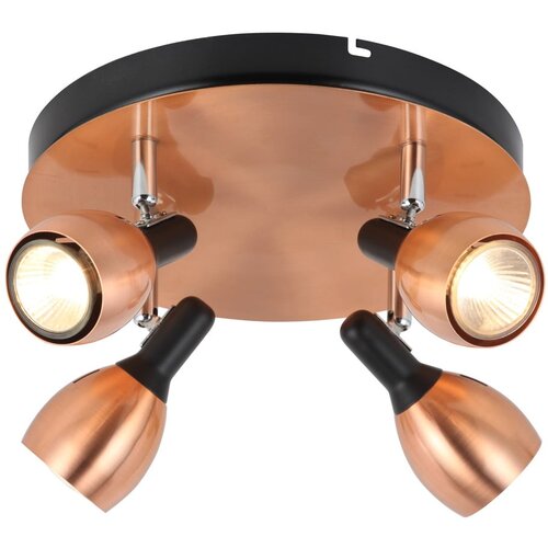 Candellux Lighting stropna svetilka v bakreni barvi s kovinskim senčnikom 35x35 cm cross &amp;ndash; candellux lighting Slike