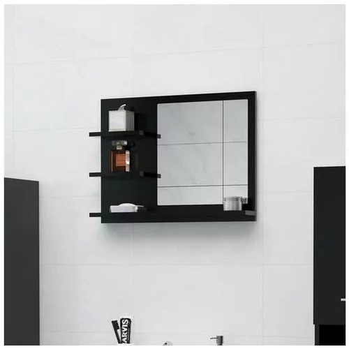  Kopalniško ogledalo črno 60x10,5x45 cm iverna plošča