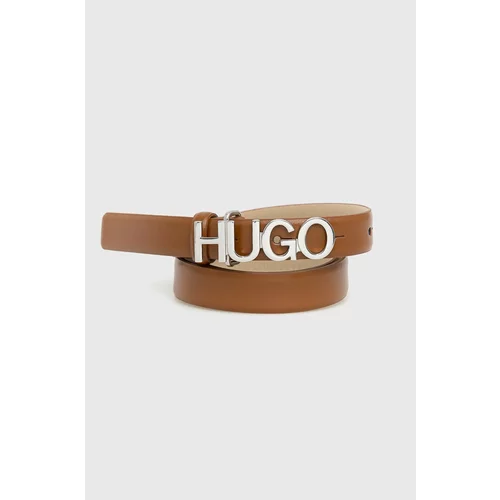 Hugo Usnjen pas ženski, rjava barva