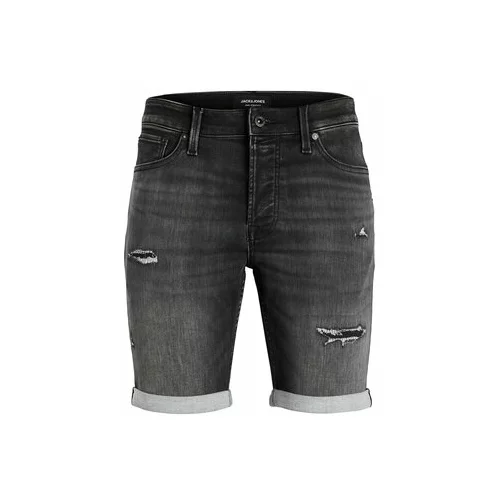 Jack & Jones Jeans kratke hlače 12224129 Črna Regular Fit