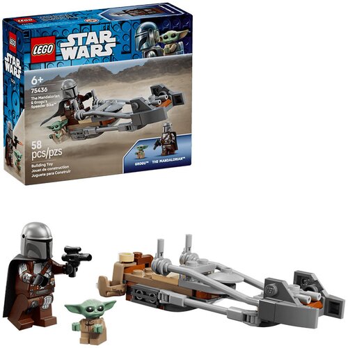 Lego STAR WARS Mandalorac i Groguov trkački motocikl Cene