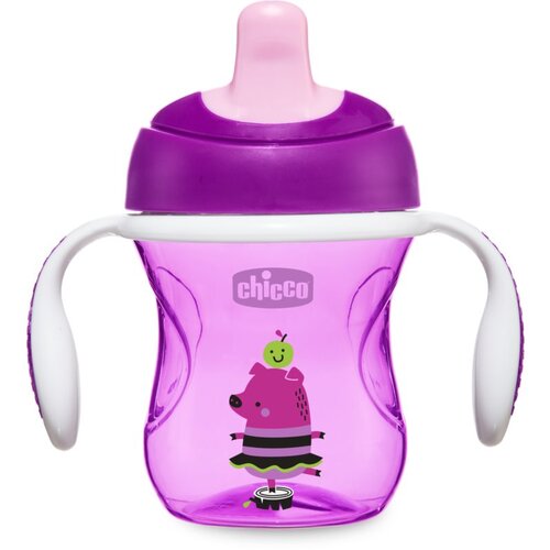 Chicco Train šalica za učenje pijenja s ručkama 6m+ Violet 200 ml Cijene