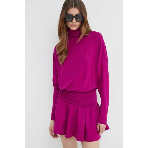 Pinko Haljina boja: ljubičasta, mini, oversize