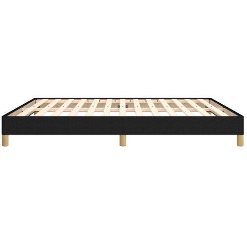  Okvir kreveta bez madraca crni 180x200 cm od tkanine Slike