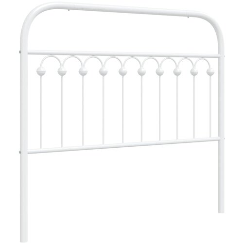 VidaXL Metalno uzglavlje bijelo 107 cm Slike