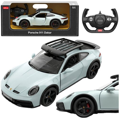  Licencirani auto na daljinsko upravljanje Porsche 911 Dakar Rastar 1:14 - tirkizna Cene