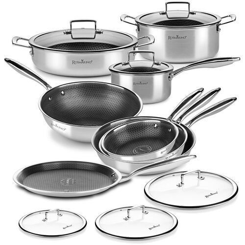 Rosmarino 14-delni set posod s pokrovkami HexaPro, (5000257788) Cene