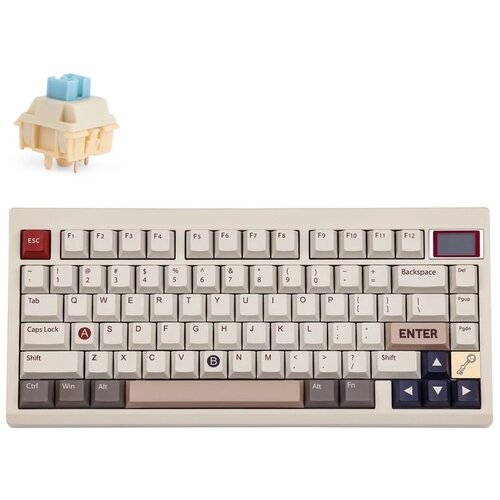  Epomaker TH80 Pro V2 VIA Programabilna Brezžična Igralna Tipkovnica Bela / Budgerigar Switch, (22153782) Cene