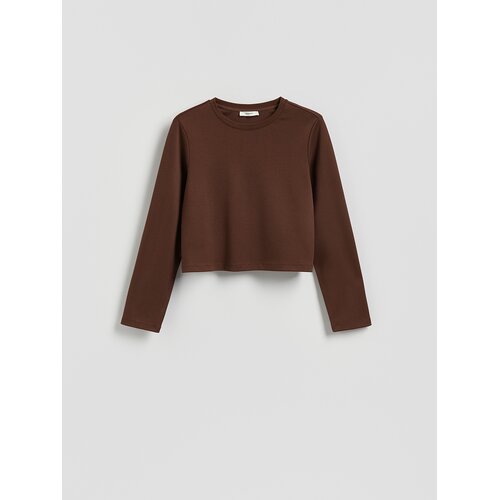 Reserved LADIES` JOGGING TOP - tamnosmeđe Cijene