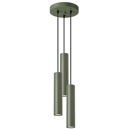 Sollux Lighting Sollux SL.1487 - Luster na sajli LAGOS 3xGU10/10W/230V zelena Slike