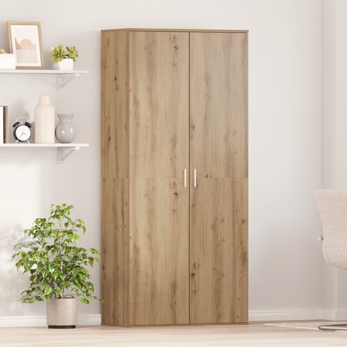 VidaXL Highboard Umetni&amp;scaron;ki hrast 80x39x178 cm Inženirski les Slike