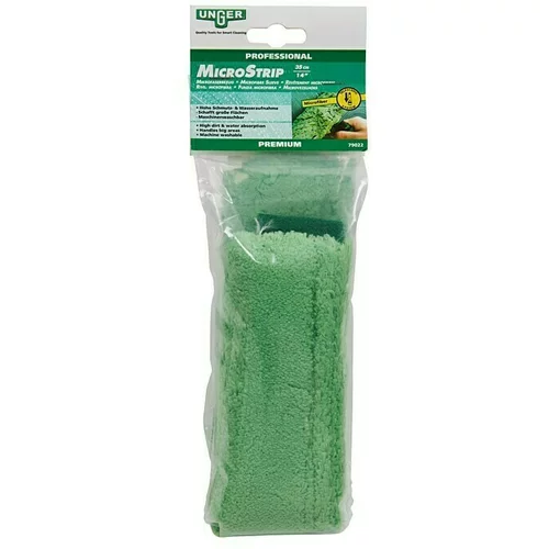 UNGER nadomestna krpa za čistilec za okna Mikrostrip (dolžina: 35 cm, mikro vlakna, zelena)