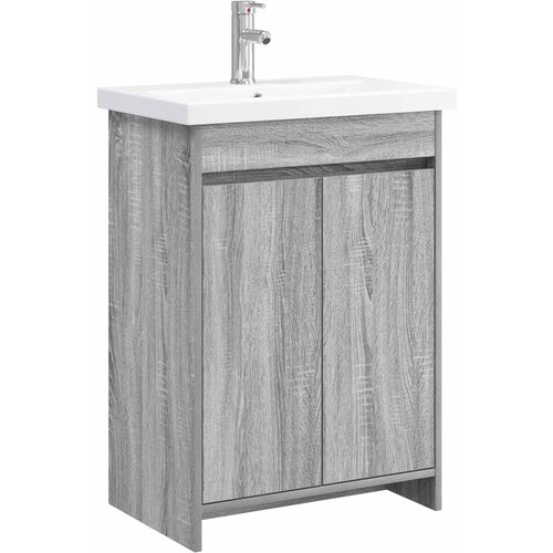 vidaXL Set namještaja za kupaonicu Siva Sonoma 61 x 40 x 84 5 cm - Siva Sonoma 61 x 40 x 84 5 cm Cene