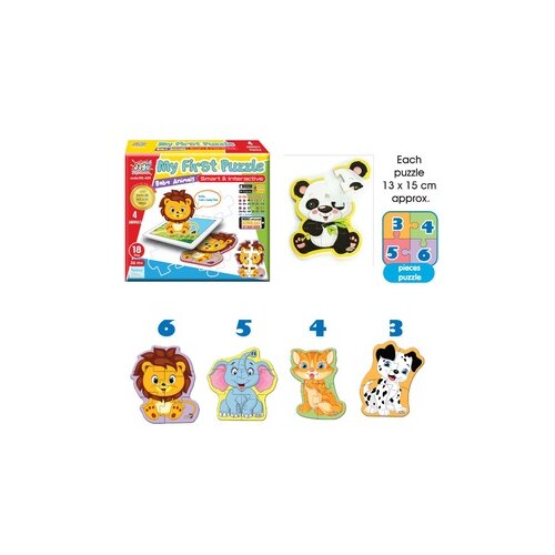  Jagu puzzle 4 životinje 18 delova Slike