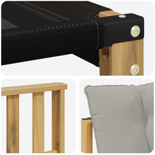  Set vanjskih sofa 8 kom. Bijela i svjetlosiva 406 x 247,5 x 73 cm Slike