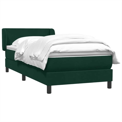 Box Spring krevet s madracem tamnozeleni 80x220 cm bar&amp;scaron;un Slike