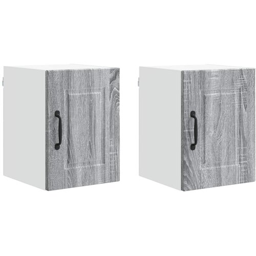  Ormar za Zid 2 pcs Siva Sonoma 30 x 31 x 40 cm Slike