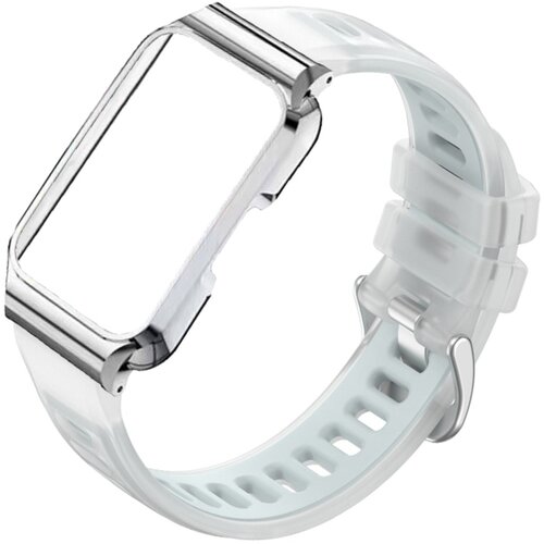 INF Zamenjava/kompatibilni del &ndash; Huawei Band 11 silikonski pas z okvirjem White, (5000286172) Cene