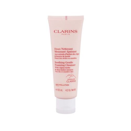 Clarins Soothing Gentle čistilna penasta krema za suho in občutljivo kožo 125 ml Slike