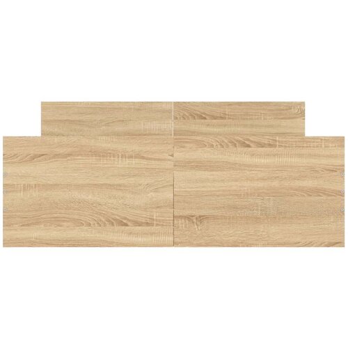 VidaXL Okvir kreveta s uzglavljem i podnožjem boja hrasta 120x200 cm Slike