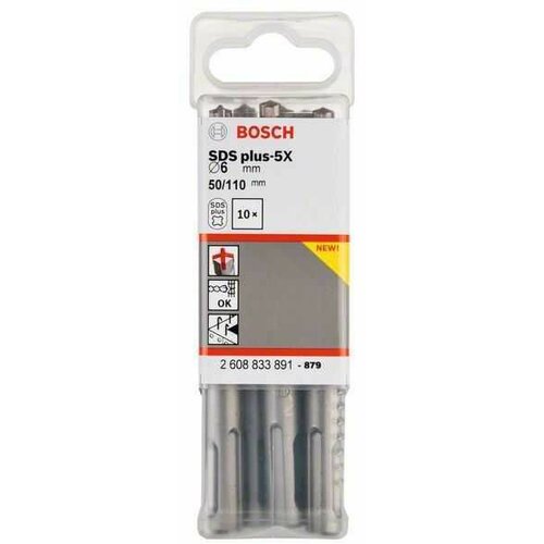 Bosch hamer burgija sds plus-5X 2608833891/ 6 x 50 x 110 mm Slike